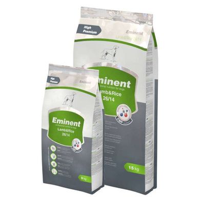 Eminent (Эминент) Lamb & Rice 26/14 - Полнорационный корм с ягненком и рисом для собак всех пород возрастом от 4 месяцев 3 кг