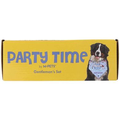 M-Pets (М-Петс) Party Time Dog Gentlemans set &ndash; Набор Джентльмен для празднования Дня рождения собаки, Разноцветный, 20х20х7 см