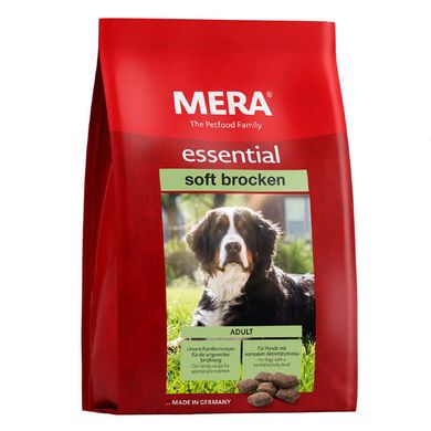 Mera (Мера) Dog Essential Soft Brocken - Напіввологий корм з птицею для дорослих собак з нормальним рівнем активності, м'яка крокета 12,5 кг