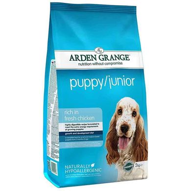 Arden Grange (Арден Грандж) Puppy Junior - Сухий корм з куркою та рисом для цуценят і молодих собак 2 кг