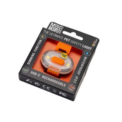 Max&Molly (Макс энд Молли) Matrix Ultra LED Safety/Hanging Pack - Светодиодный фонарик для собак на ошейник, оранжевый (подвесной)