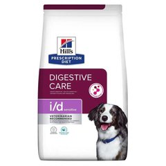 Hill's (Хиллс) Prescription Diet i/d Digestive Care Sensitive (ActivBiome+) - Лечебный корм с яйцом, рисом и инновационной смесью пребиотических пищевых волокон для собак с проблемами ЖКТ 1,5 кг New!