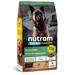 Nutram (Нутрам) T26 Total Grain-Free Lamb & lentils Dog - Сухий беззерновий корм з ягням і сочевицею для собак різних порід на всіх стадіях життя 2 кг
