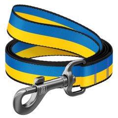 Collar (Коллар) WAUDOG Nylon - Поводок для собак с рисунком "Colors of freedom", размер L-XXL (25 мм), длина 122 см