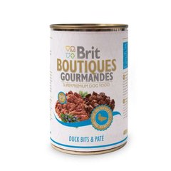 Brit (Бріт) Boutiques Gourmandes - Консервований корм шматочки качки в паштеті для собак 400 г