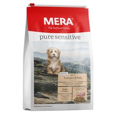 Mera (Мера) Dog Pure Sensitive Mini Adult Turkey&Rice - Сухой корм с индейкой и рисом для взрослых собак мелких пород 1 кг