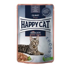 Happy Cat (Хеппі Кет) Culinary Atlantik-Lachs - Вологий корм з атлантичним лососем для котів (шматочки в соусі) 85 г