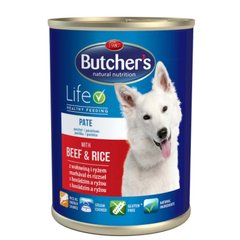 Butcher`s (Бутчерс) Life with Beef & Rice - Консервы с говядиной и рисом для взрослых собак 1,2 кг