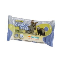 Ferplast (Ферпласт) Genico Fresh Rodent Talc - Очищающие салфетки для грызунов 15 шт./уп.
