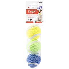 Flamingo (Фламінго) Smash Tennis Ball - Іграшка м'яч з пищалкою, 5 см набір 3 шт