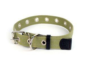 Collar (Коллар) - Нашийник брезентовий безрозмірний зі світловідбиваючою ниткою 2,0х41 см