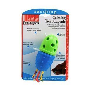 Petstages (Петстейджес) Calming Treat Capsule - Игрушка для собак и щенков "Капсула для лакомства", 11 см/&Oslash;5 см