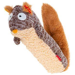 Gigwi (Гигви) Plush Friendz &ndash; Игрушка Белка с пищалкой для собак, 29 см
