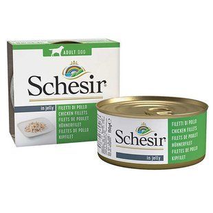 Schesir (Шезир) Chicken Fillet - Консервированный корм с куриным филе для взрослых собак 150 г
