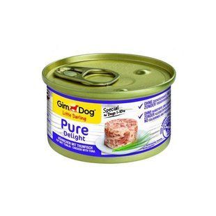 GimDog (ДжимДог) Little Darling (Дарлинг) Pure Delight - Консервы для собак с курицей и тунцом, 85 г