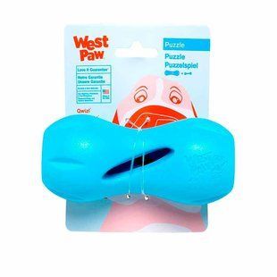 West Paw (Вест Пау) Qwizl Treat Toy - Іграшка Квізл для собак, Блакитний, 14 см