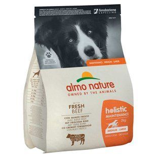 Almo Nature (Альмо Натюр) Holistic Dog Fresh Beef - Сухой корм с говядиной для собак средних и больших пород, 2 кг