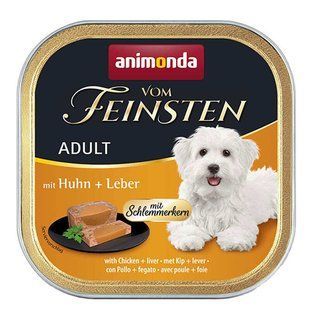 Animonda (Анимонда) Vom Feinsten Adult with Chicken liver &ndash; Консервированный корм с курицей и печенью для собак (паштет), 150 г