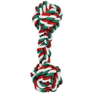 M-Pets (М-Петс) Christmas Cotton Rope Gift Box Dog toys 7 in 1 - Подарунковий бокс різдвяних іграшок 7 в 1 для собак, 21x19x8,5 см