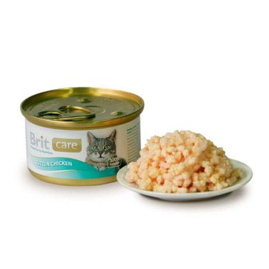 Brit Care (Брит Кеа) Kitten Chicken - Консервы с курицей для котят и беременных и кормящих кошек 80 г