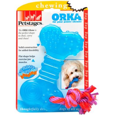 Petstages (Петстейджес) Orka Bone - Іграшка для собак "Кісточка з канатиком" 16 см