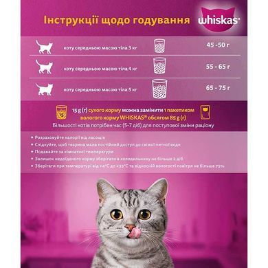 Whiskas (Вискас) - Сухой корм с тунцом для кошек, 14 кг