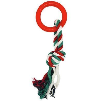 M-Pets (М-Петс) Christmas Cotton Rope Gift Box Dog toys 7 in 1 - Подарунковий бокс різдвяних іграшок 7 в 1 для собак, 21x19x8,5 см