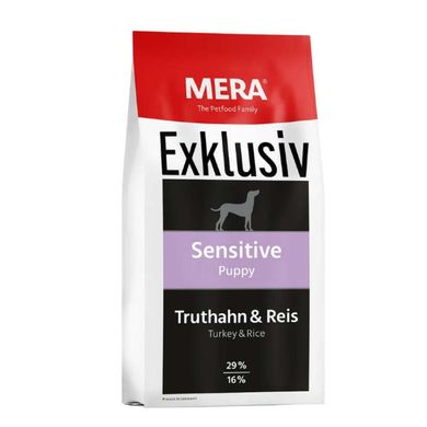 Mera (Мера) Exklusiv Sensitive Puppy Turkey & Rice - Сухий корм з індичкою та рисом для цуценят з чутливим травленням 15 кг