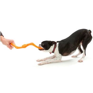 West Paw (Вест Пау) Bumi Tug Toy - Игрушка S-образная для собак 21 см Оранжевый