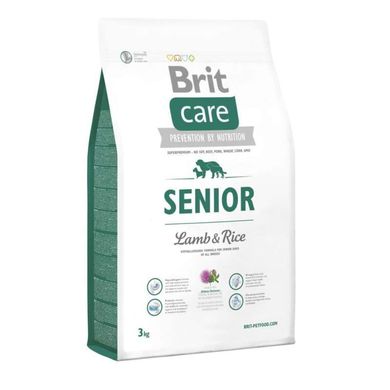 Brit Care (Бріт Кеа) Senior Lamb & Rice - Сухий корм з ягням та рисом для літніх собак усіх порід 1 кг