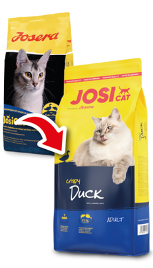 JosiCat (ЙозиКэт) by Josera Crispy Duck - Сухой корм с уткой для котов 650 г