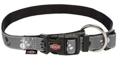 Trixie (Трикси) Silver Reflect Collar - Ошейник для собак светоотражающий с лапками M-L Серый