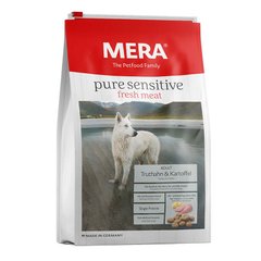 Mera (Мера) Dog Pure Sensitive Fresh meat Turkey&Kartoffel - Сухой беззерновой корм с индейкой и картофелем для собак 12,5 кг