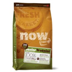 NOW FRESH™ (Нау Фреш) Senior Small Breed Recipe Grain Free - Сухой беззерновой корм с индейкой, уткой и лососем для стареющих собак мелких пород 2,72 кг
