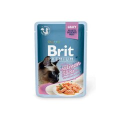 Brit Premium Brit Premium (Брит Премиум) Cat Salmon fillets in Gravy - Влажный корм с лососем в соусе для стерилизованных кошек 85 г