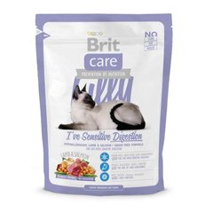 Brit Care (Брит Кеа) Lilly - Сухой корм с ягненком и лососем для взрослых кошек с чувствительным пищеварением 400 г