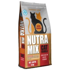 Nutra Mix (Нутра Микс) Professional Cat Formula - Сухой корм с курицей и рисом для взрослых активных кошек 375 г