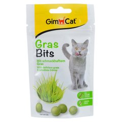 GimСat (ДжимКэт) GrasBits - Витаминизированное лакомство с травой для кошек 40 г