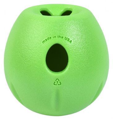 West Paw (Вест Пау) Zogoflex Echo Rumbl &ndash; Игрушка для лакомств для собак, Зеленый, &oslash; 8 см