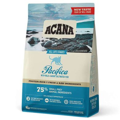 Acana (Акана) Pacifica for Cats - Сухой корм с тремя видами рыбы для котят и кошек 340 г