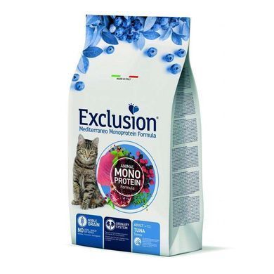 Exclusion (Ексклюжн) Noble Grain Cat Adult Tuna - Монопротеїновий сухий корм з тунцем для дорослих котів всіх порід віком від 12 місяців, 1,5 кг