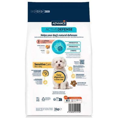 Advance (Едванс) Dog Sensitive Mini Salmon - Сухий корм з лососем для дорослих собак маленьких порід з чутливим травленням, 700 г