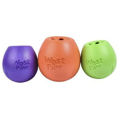 West Paw (Вест Пау) Zogoflex Echo Rumbl &ndash; Игрушка для лакомств для собак, Зеленый, &oslash; 8 см