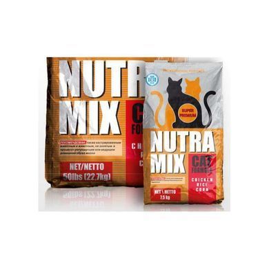 Nutra Mix (Нутра Микс) Professional Cat Formula - Сухой корм с курицей и рисом для взрослых активных кошек 375 г