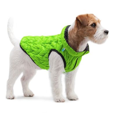 WAUDOG (Ваудог) AiryVest UNI - Двусторонняя эластичная курточка для собак (салатовая/черная) XS28 (25-28 см)