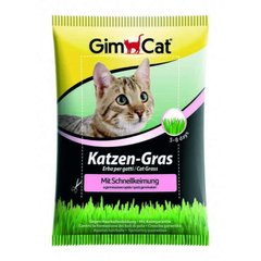GimСat (ДжимКэт) Katzen-Gras - Быстропрорастающая травка для кошек 100 г