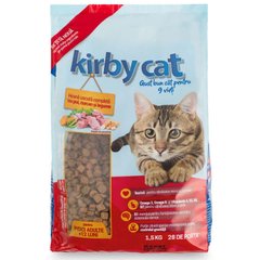 Kirby Cat (Кирби Кэт) Chicken, Turkey & Vegetables - Сухой корм с курицей, индейкой и оовощами для взрослых котов 1,5 кг