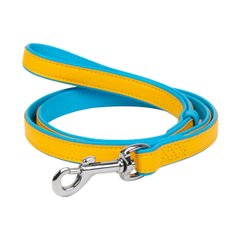 Collar (Коллар) WAUDOG Glamour - Поводок для собак кожаный "Colors of freedom", размер M (18 мм), длина 122 см
