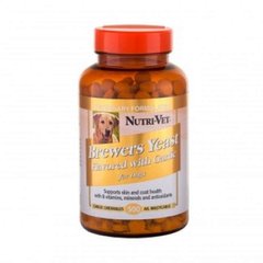 Nutri-Vet (Нутри-Вет) Brewers Yeast with Grarlic - Комплекс таблеток для шерсти собак 500 шт./уп.