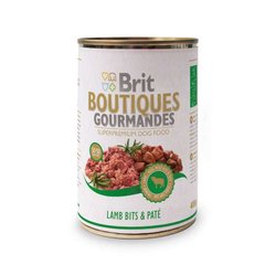 Brit (Бріт) Boutiques Gourmandes - Консервований корм шматочки ягняти в паштеті для собак 400 г